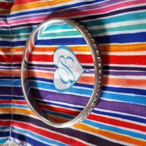 Brighton Silver Bracelet with Decorative Bumps